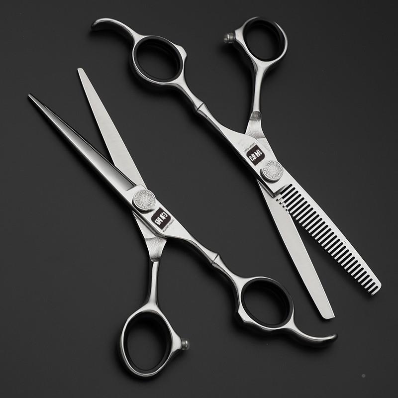 钢豹专业装美发435刀发型师理剪发剪刀打薄牙剪剪套平无痕剪