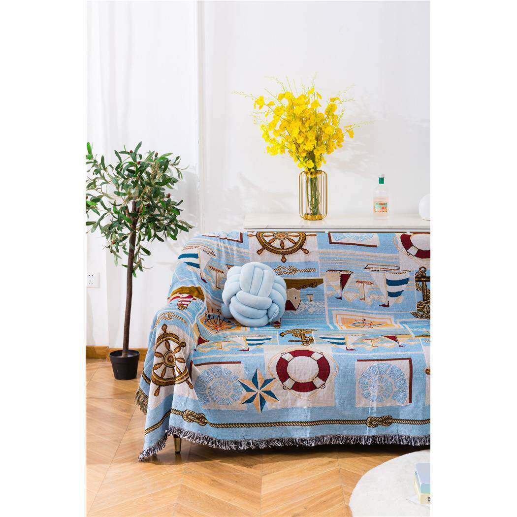 轮盘DQM转居盘欧式风格滑纯棉防沙发巾沙发垫阳台饰装家多功能