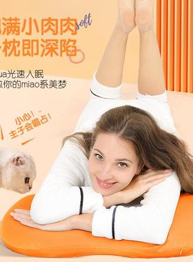 S棉ASN-FCY00IEN新款纯色猫肚皮枕忆枕椎头慢回弹记忆棉颈记枕网