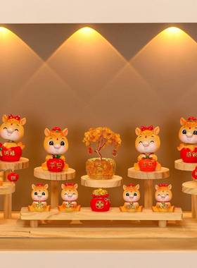 创意国潮肖生马入户居玄关家居客厅装饰品摆件置新房乔ZH-RCGCM迁