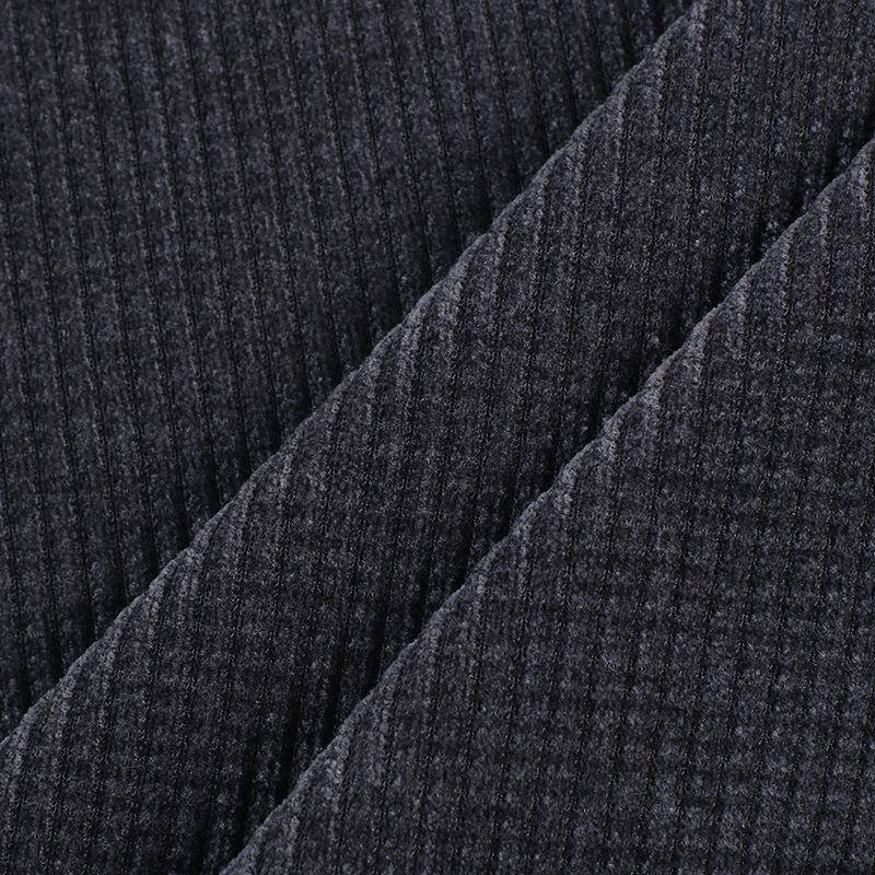 2023冬新款雪尼华夫格面料380g秋针织休RKD闲裤卫裤尼尔坑条绒雪