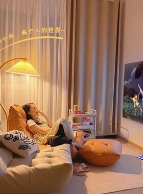 ZMHH卧25懒人沙发毛室毛虫OVZ榻榻米网红科技布小户型家用客厅躺