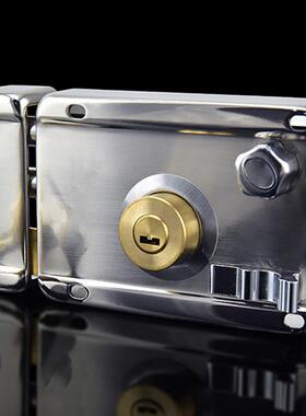 老式防门锁外装门锁C不锈钢门锁铁门木门室005-A357盗内大门锁超