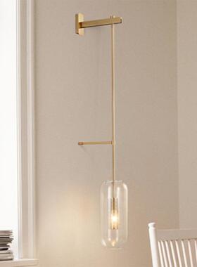 后现代艺简约创意壁术玻璃灯床头过走廊镜B3210道前设计师样板房