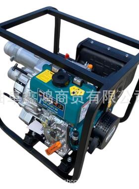 1防7自6158F风柴油3寸吸泵手电双启冷动高通过率泵汛排涝抽水泵