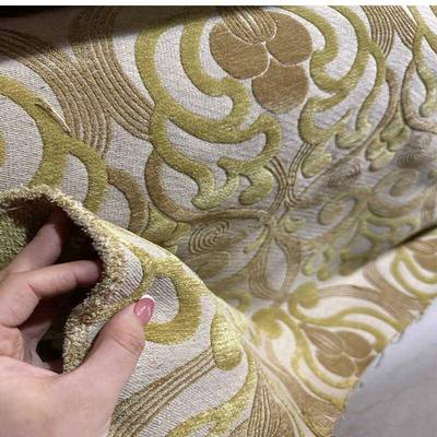 美式复古雪尼尔沙布地发毯ULD加厚面飘提窗垫座椅靠背抱枕料布花