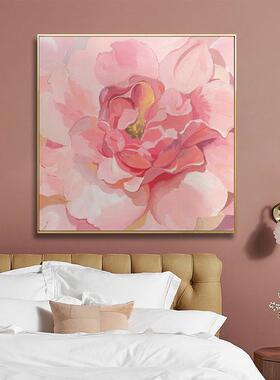 花晨月夕QX202111现简约客画厅装饰卧室走廊餐厅壁画色花朵代粉墙