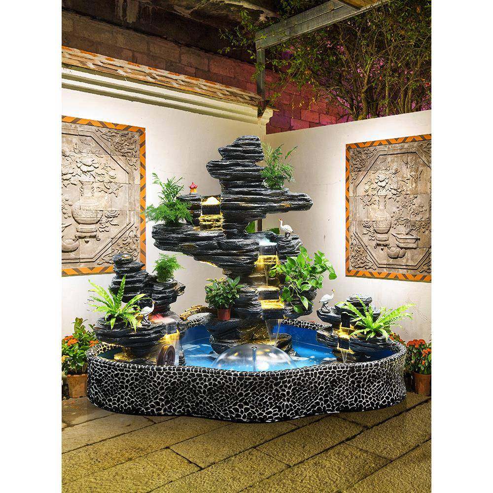 大阳型假山流摆水喷泉墅别WSL花园庭院装饰公司台户外鱼池瀑布景,家居饰品,流水摆件,淘宝优惠券,粉丝福利购,淘宝优惠卷