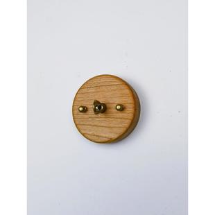 灯具件圆形灯座底座悬吊顶灯吸盘吊线灯配挂钩实木灯783挂饰