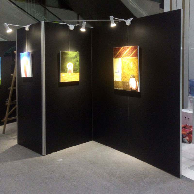 艺术展墙书画展板无缝隔断画廊博物馆校园文艺展示展墙拍卖会展板