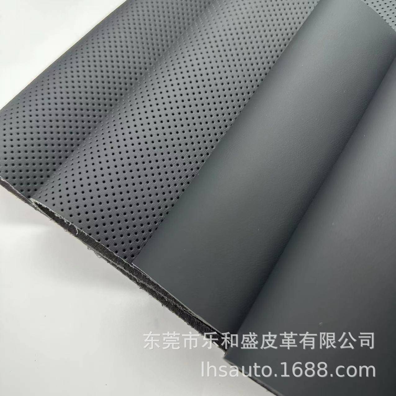 汽车用品黑打纤半孔方向盘套超细纤维用99皮革耐防滑色环保透气超