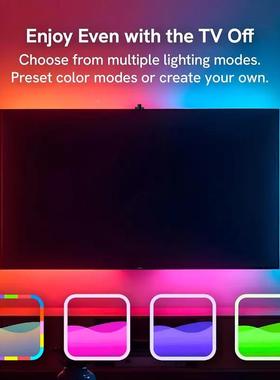 跨境灯TV电视同屏YF250723带LE灯D线条遥控智能同步幻彩灯条rgb灯