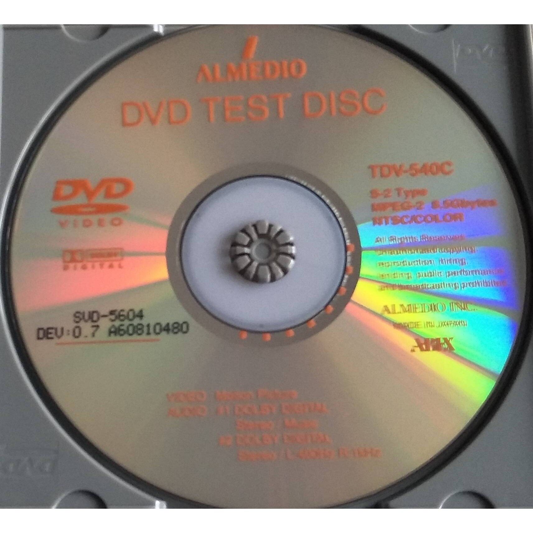 ABEX测试碟SCD-7503 SVD-5604 SVD-4809 SCD-6760 CD.DVD测试碟