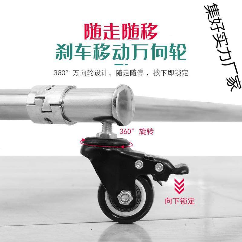 不钢地移动拖架落地式放锈扫把集好实力拖布家用清把洁工具拖收纳