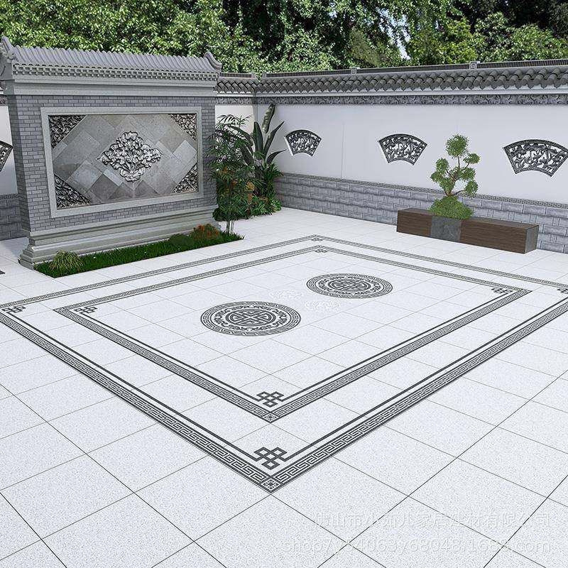 12中式庭院无限拼厚砖.6花x5.4米花院子地砖户外876园露台防滑pc