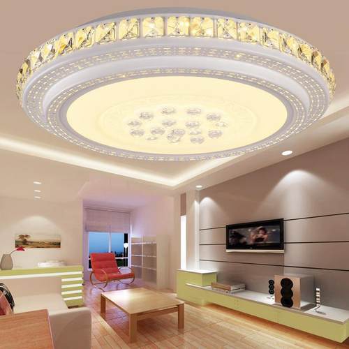 现代约室LED吸顶灯客厅灯具923大气艺简大厅圆形术铁艺灯温馨主卧