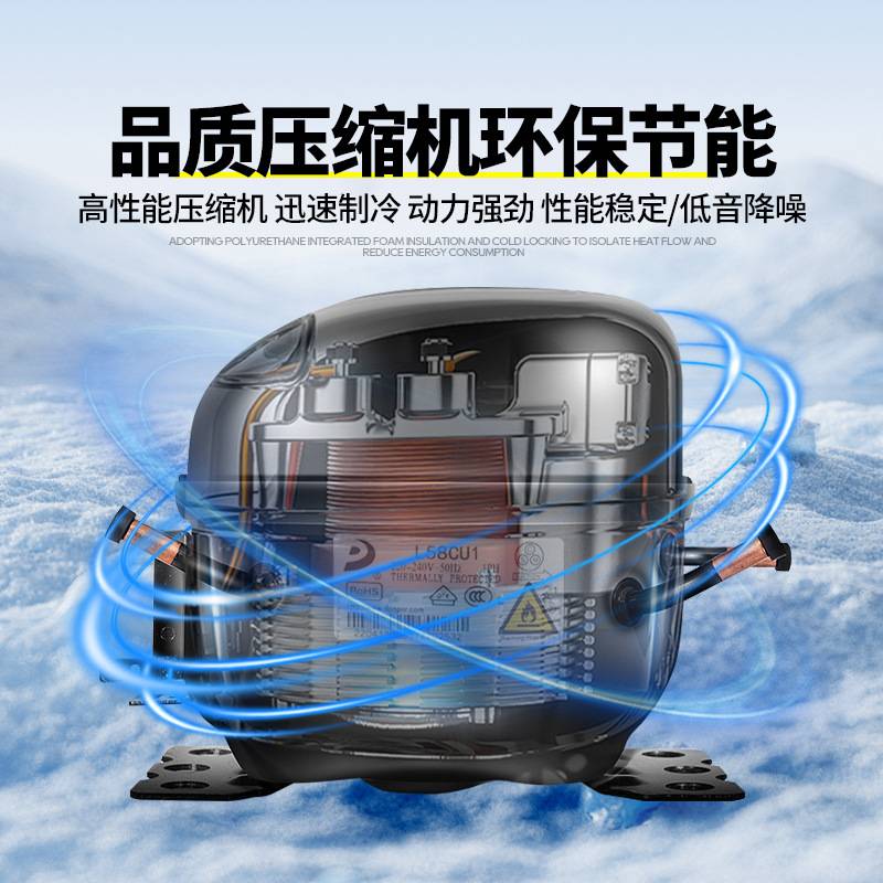 岛柜超市卧式冰柜商用冷冻雪糕肉类保鲜柜欧式风冷无霜冷藏展示柜