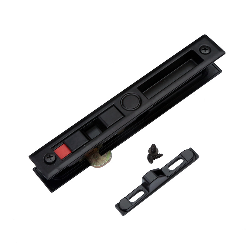 90型铝a合金门窗钩锁老式推拉门锁阳台落地玻璃窗锁扣移门条形勾