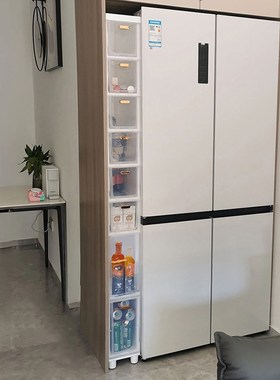 14CM厨房夹缝抽屉式收纳柜简约欧式窄柜22宽缝隙柜18cmZ卫生间置