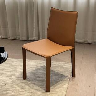 意式马鞍皮餐椅Cassina卡西纳cab412设计师艺术简约家用靠背椅子