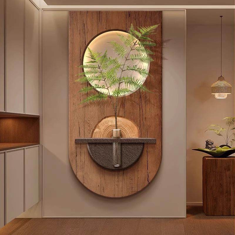 户水培HLT-433绿植入门玄关装饰画走复古艺术尽头廊画中古壁挂画L