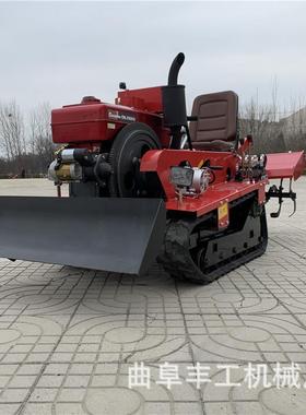 四驱带柴油耕地机35854力履旋机田园管理机马乘耕坐式小型微耕机