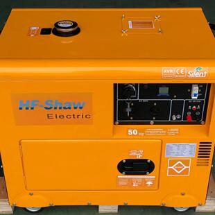 单相单缸、四冲程风冷通型用柴油K6发电机K6500T静、音220V