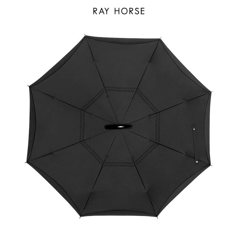 RAY HORSE长柄反向伞双层自动伞创意C型手柄汽车伞男士大伞双人