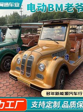 1景区E老爷车楼盘酒店接待摆渡座车xport四轮观光车复古式电动老