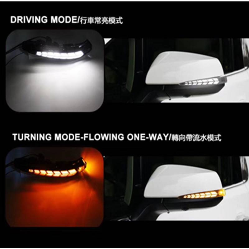 FOR ALPHARD30埃爾法多功能LED后視鏡蓋燈威爾法RAV419款鏡罩燈