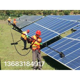 备光伏板洗设太清IGT阳能光伏板刷电站组件清洗有水手持工具柔性