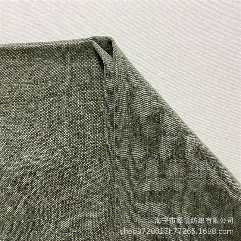 纯亚麻布料 多色雨露麻面料沙发桌布窗帘汽车坐套抱枕布装饰布蓝