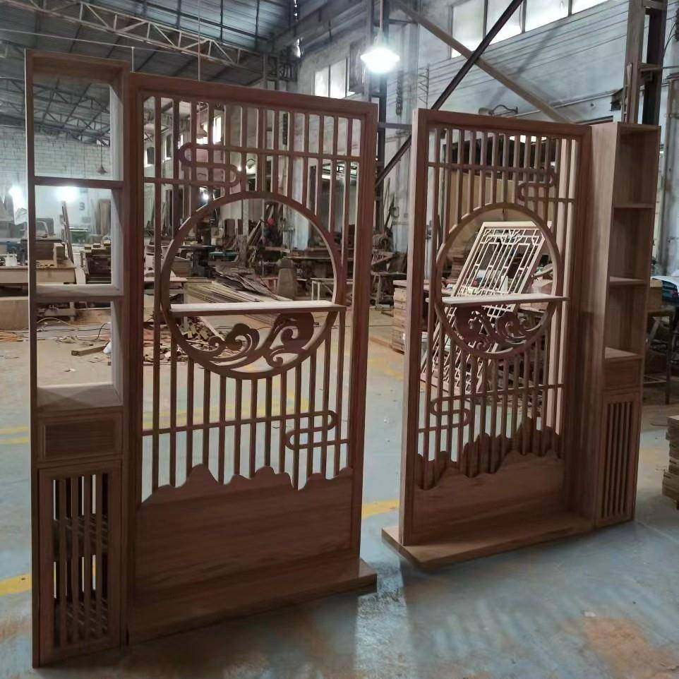 实体厅工厂新家中式屏风客实木隔断简约现代入户用遮挡办公柜室,基础建材,屏风,淘宝优惠券,粉丝福利购,淘宝优惠卷