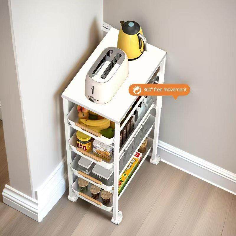 厨1314房夹缝推车家多功能客厅阳台收整理物架落地多层用抽屉置推,收纳整理,书桌收纳置物架,淘宝优惠券,粉丝福利购,淘宝优惠卷