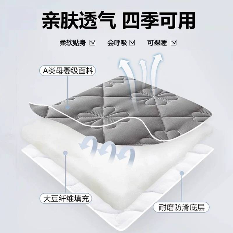 六面全包床笠拉链款夹棉床罩床套罩席梦思床垫保护罩防尘2025新款