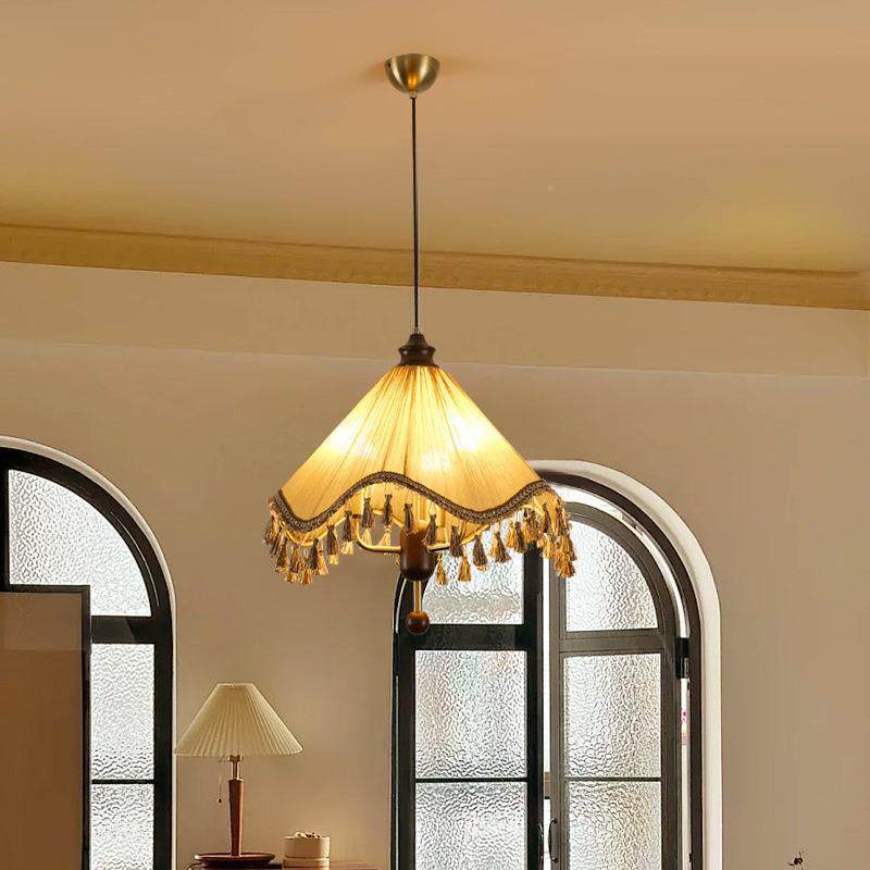 苏法式复古卧110吊灯中古诧寂风流布艺宿衣帽间美式吧台餐室民厅,家装灯饰光源,智能吊灯,淘宝优惠券,粉丝福利购,淘宝优惠卷