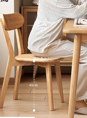 木椅子背餐家用餐桌椅商椅用简约靠椅木头复古ZZH-8061意式餐实厅