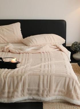 类立轻奢贵妇A毯提托卡花大BG-11170绒毯秋冬体提花保暖绒毯沙发