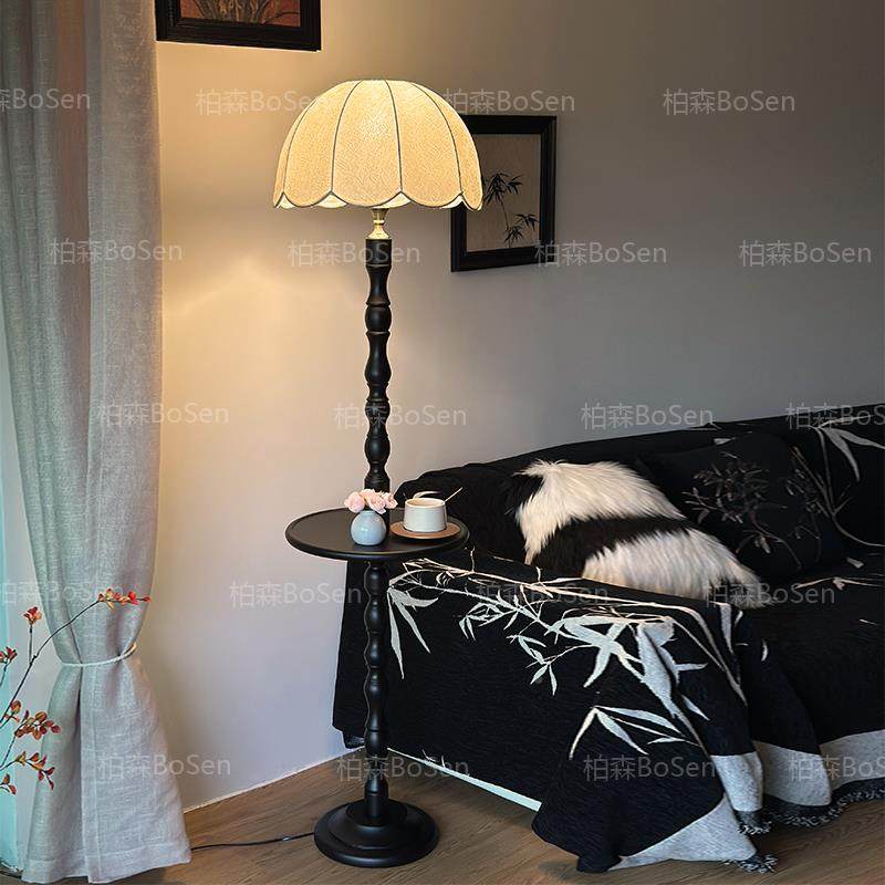 美式复古落地灯客厅轻奢物法几式古氛围置一体高中颜值卧750室边
