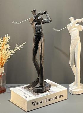 代简约家居软现装饰品样板房办公室摆设视品813客厅电柜人物创意