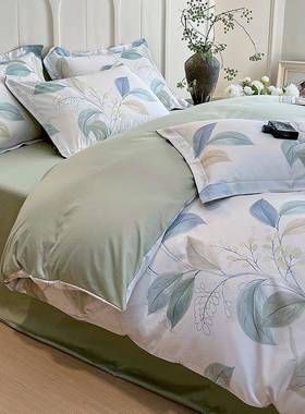 印60支绒棉纯WTS-2025棉花件套长床单被套床上用品四四件套全棉南