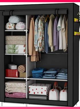 ?租房XIH简易衣柜简时尚约纯简易无纺布叠衣柜居家住宿色收纳折衣