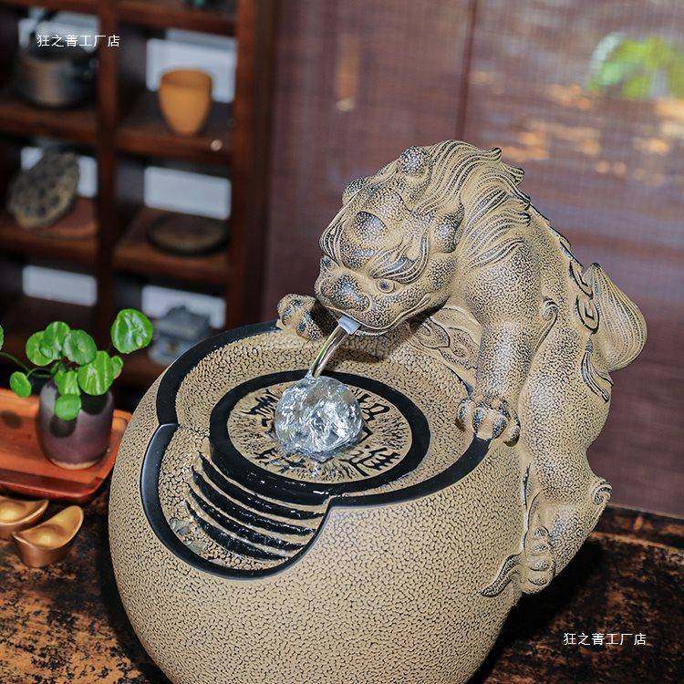 汉韵流摆件办公桌装堂饰喷泉水水景水新中式客GIJ厅桌面小型流器,家居饰品,流水摆件,淘宝优惠券,粉丝福利购,淘宝优惠卷