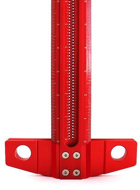 6IN/24°IN英制木工画线量尺洞洞尺90直角1画线尺TS-16IN木工具定位尺