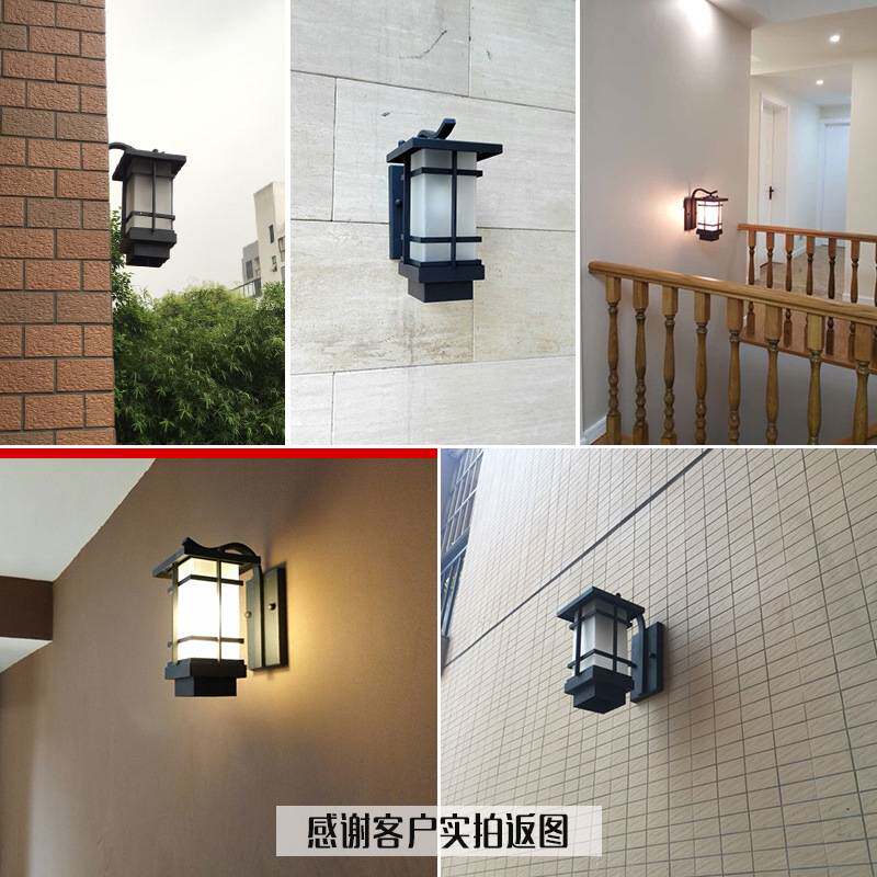 厂家直销压铸铝防锈防水复古壁灯新中式室外阳台过道别墅墙灯包邮