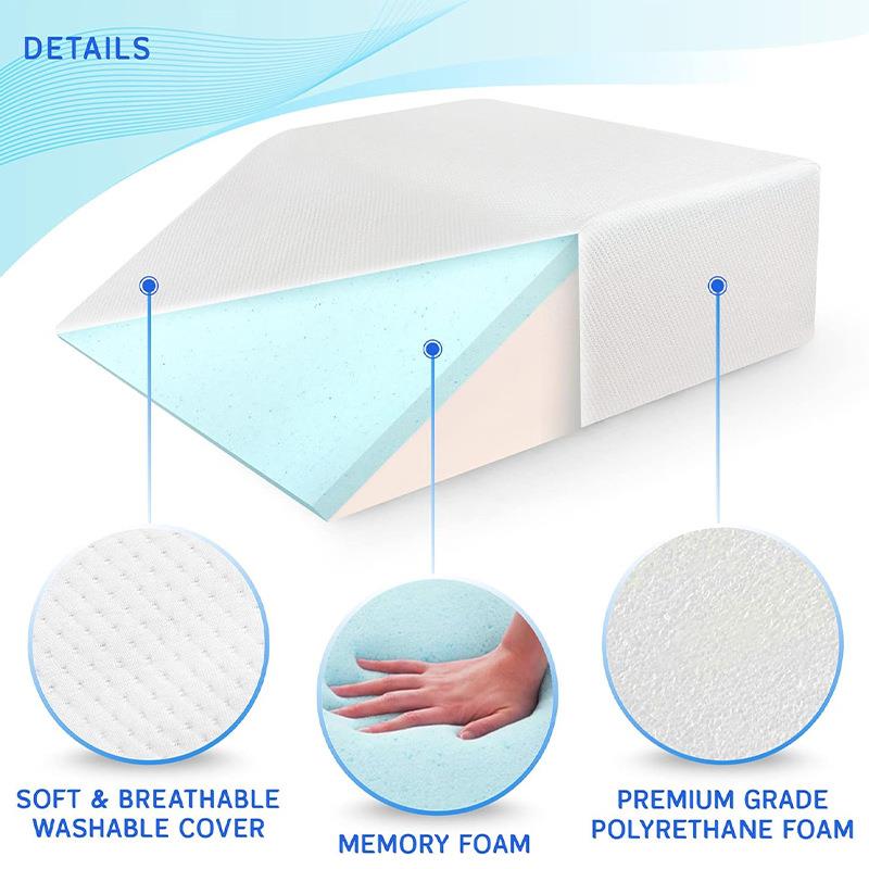 跨境-制记忆棉海垫枕抬腿枕垫MSF2024-腿枕绵脚脚亚马定逊床上骨