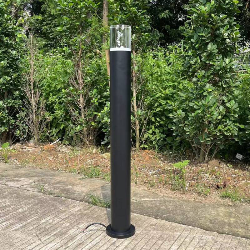 LED草坪灯7W水晶气泡实心亚克力圆柱形铝材草坪景观灯跨境贸易