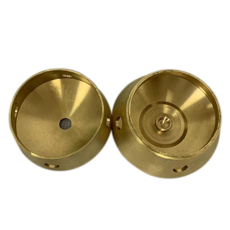 纯铜车件两件套规格80*75MM8孔五金灯饰配件吊灯外壳套件