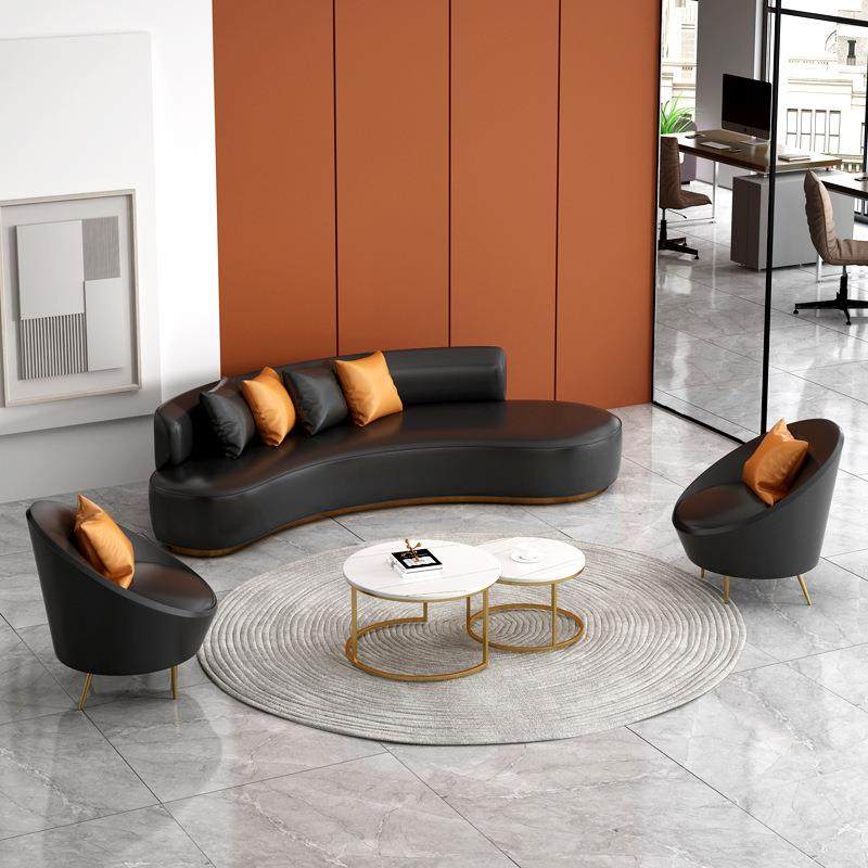北欧办公室异形沙发茶几组合简约现代接待室商务会客皮艺弧形沙发,玩具/童车/益智/积木/模型,毛绒/玩偶/公仔/布艺类玩具,淘宝优惠券,粉丝福利购,淘宝优惠卷