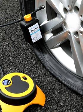 车载汽充气19396泵车补修车补套装便携式轮胎自补液汽胎打气泵补